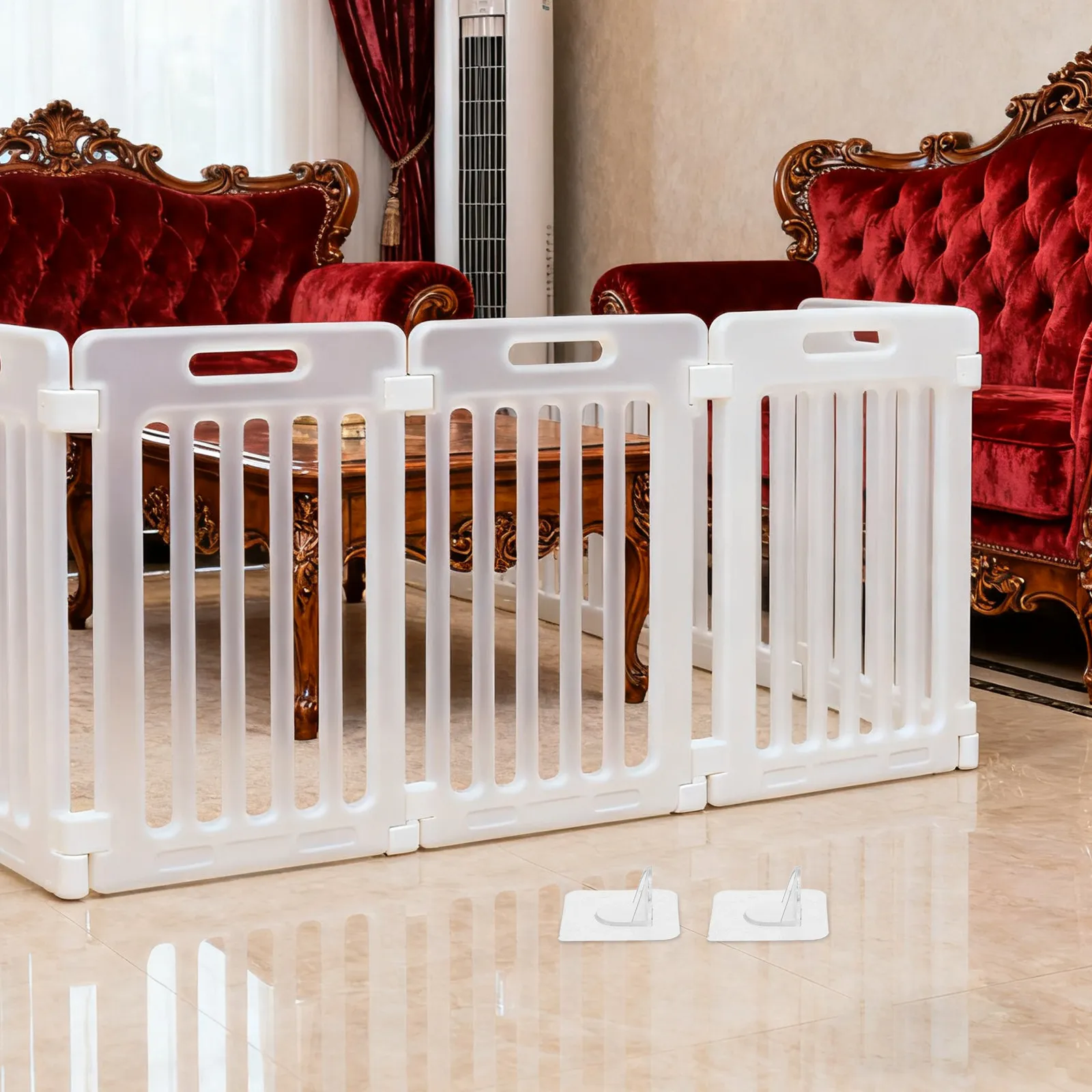 Anclajes para barreras de seguridad sin perforación para bebé