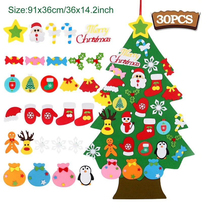 Sets de decoraciones navideñas de fieltro