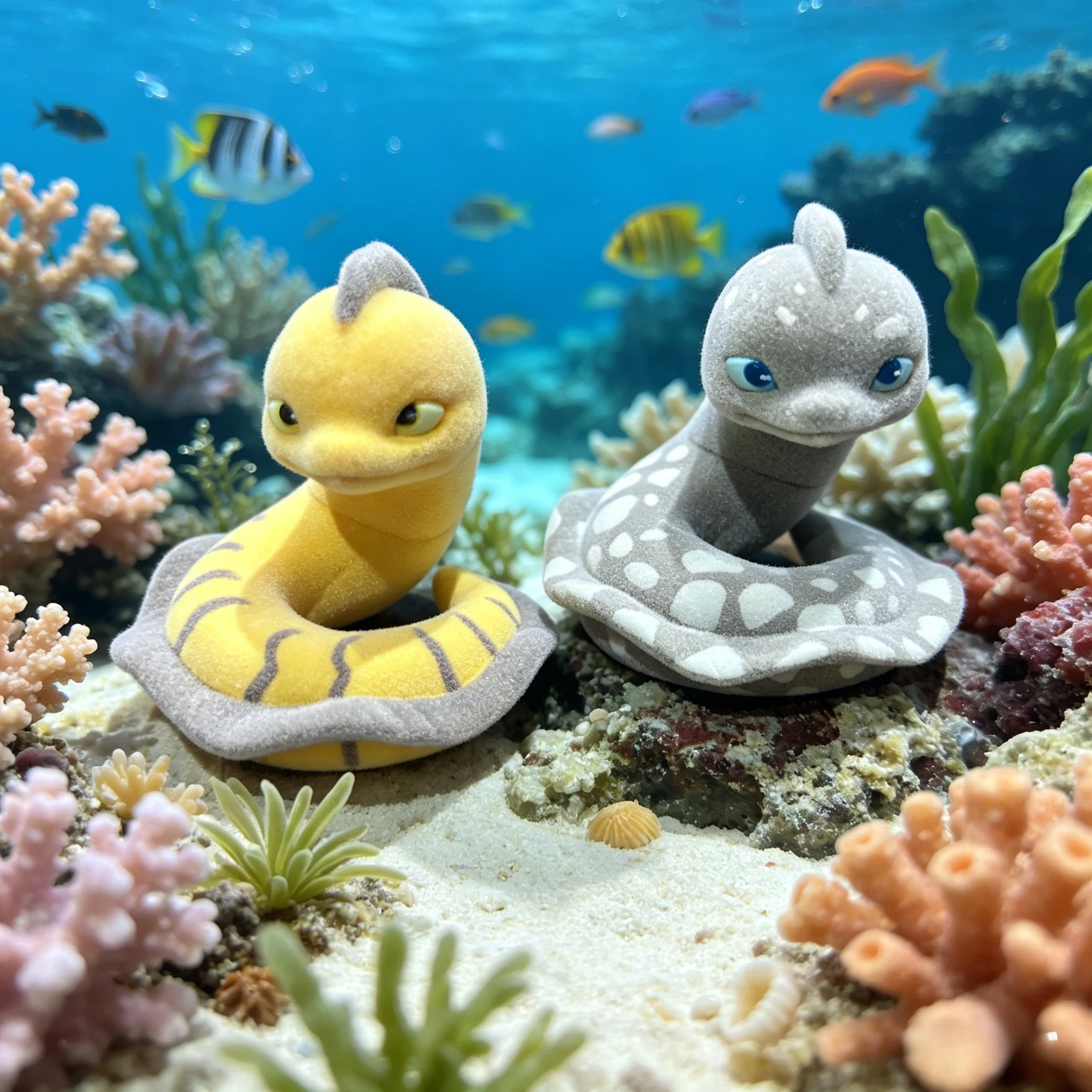 Qualia Figura gashapon de anguila morada marina tipo serpiente - imagen 2