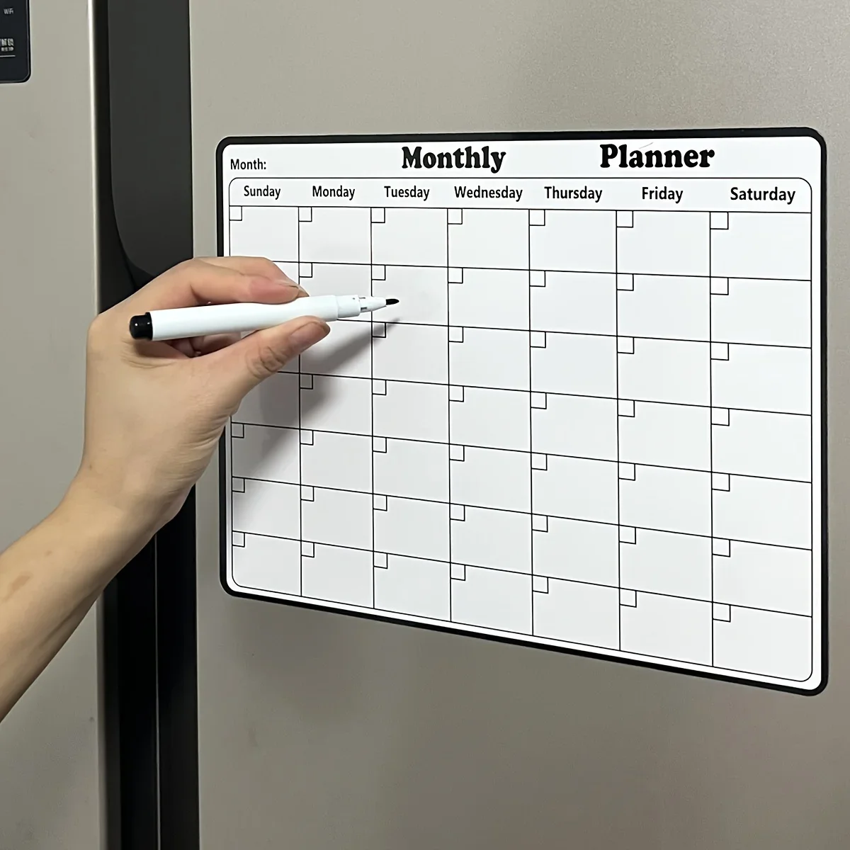 Calendario mensual magnético para cocina – Pizarra organizativa familiar - imagen 3