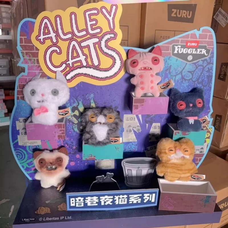 Fuggler Alley Cats llavero de peluche monstruo feo y divertido - imagen 4