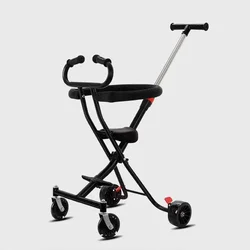 Andador plegable bidireccional con cochecito ligero regulable