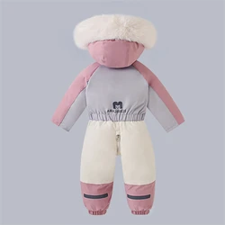 Mono de esquí de invierno para bebé – Terciopelo cálido