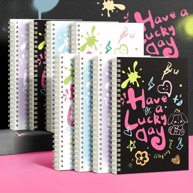 Cuaderno espiral A5 graffiti para estudiantes - imagen 3