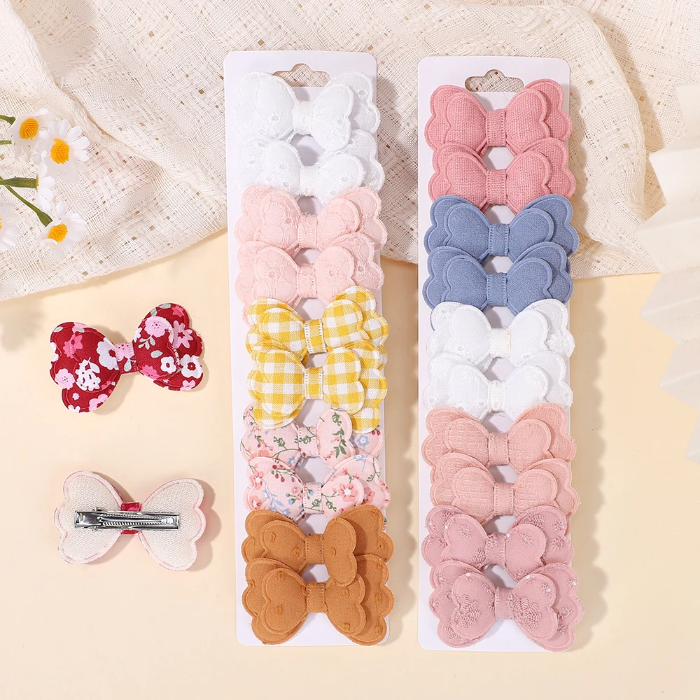 Lazos para el pelo estampados hechos a mano para niña - imagen 4