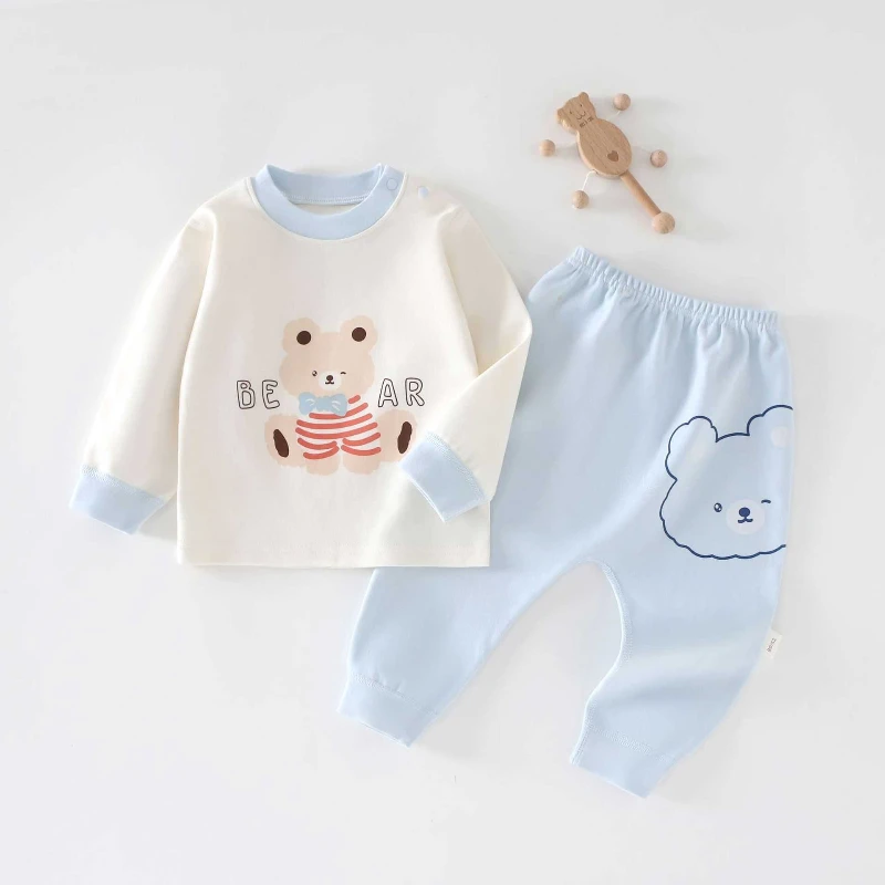 Ropa interior de algodón infantil top y pantalón osito Halloween unisex - imagen 4