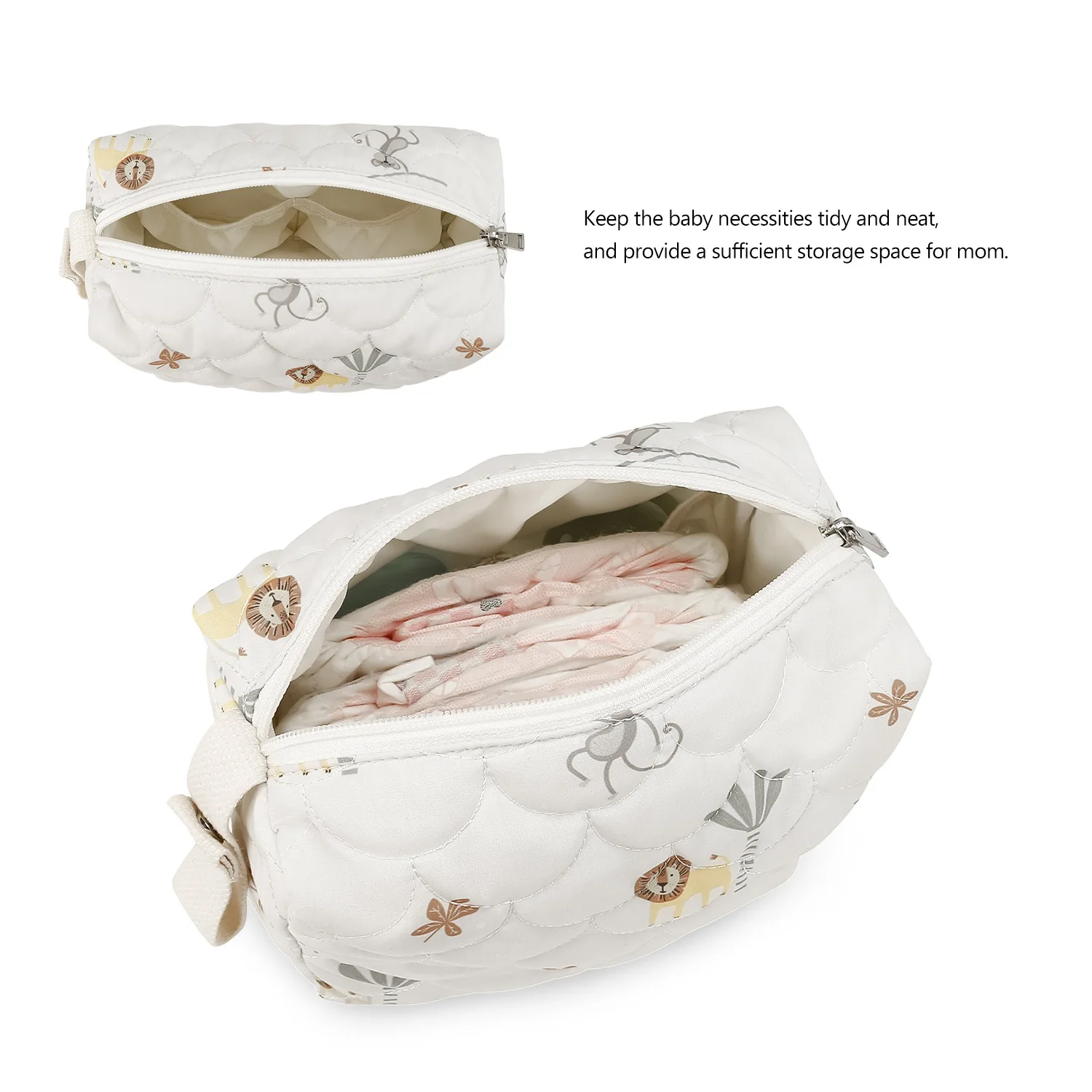 Bolsa de pañales impermeable reutilizable para cochecito arcoíris - imagen 3