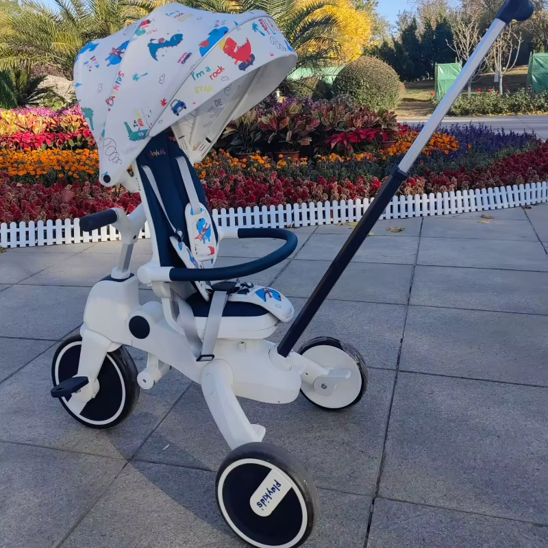 Triciclo infantil 3 ruedas – Plegable bidireccional y multifunción - imagen 5