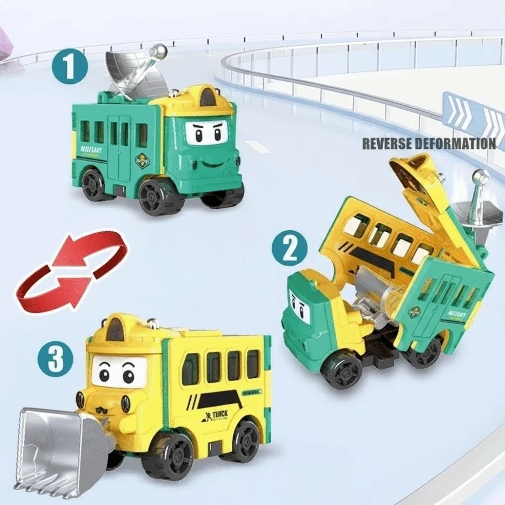 Coches transformables de doble cara con inercia, mini camión - imagen 3
