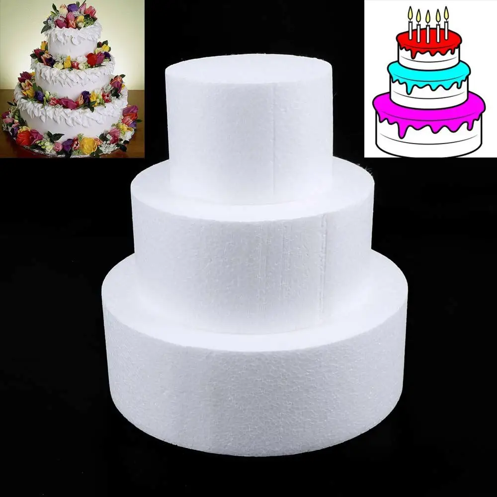 Molde redondo de poliestireno para modelar pasteles de boda - imagen 5