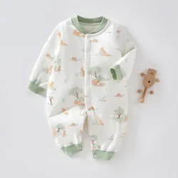 Pelele de invierno grueso para bebé: dibujos tiernos