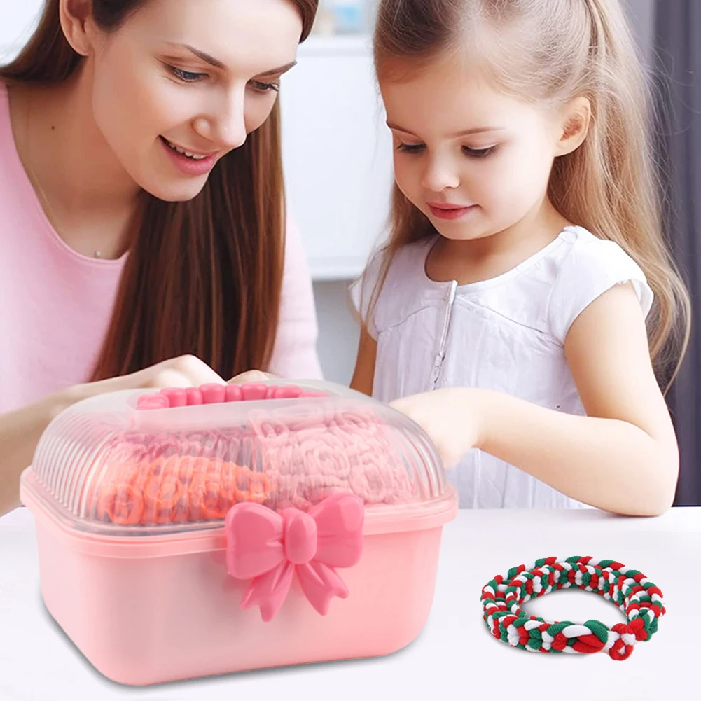 Máquina de tejer DIY para pulseras elásticas infantiles - imagen 4