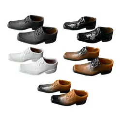 Zapatos de vestir para muñecas con punta cuadrada, estilo clásico