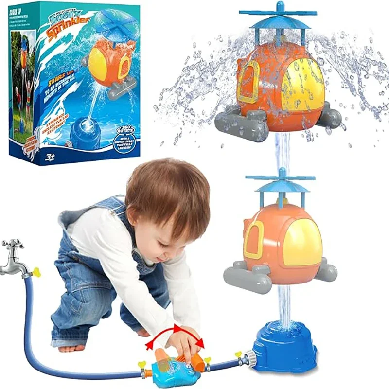 Aspersor de agua helicóptero para niños, juegos al aire libre - imagen 2