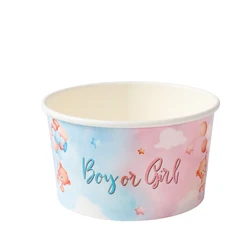 Cuencos de papel barco para palomitas – rosa y azul