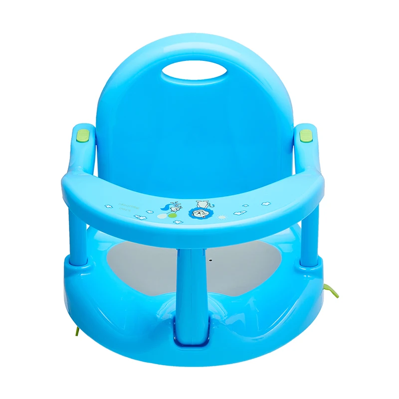 Asiento de baño plegable en uso en la bañera