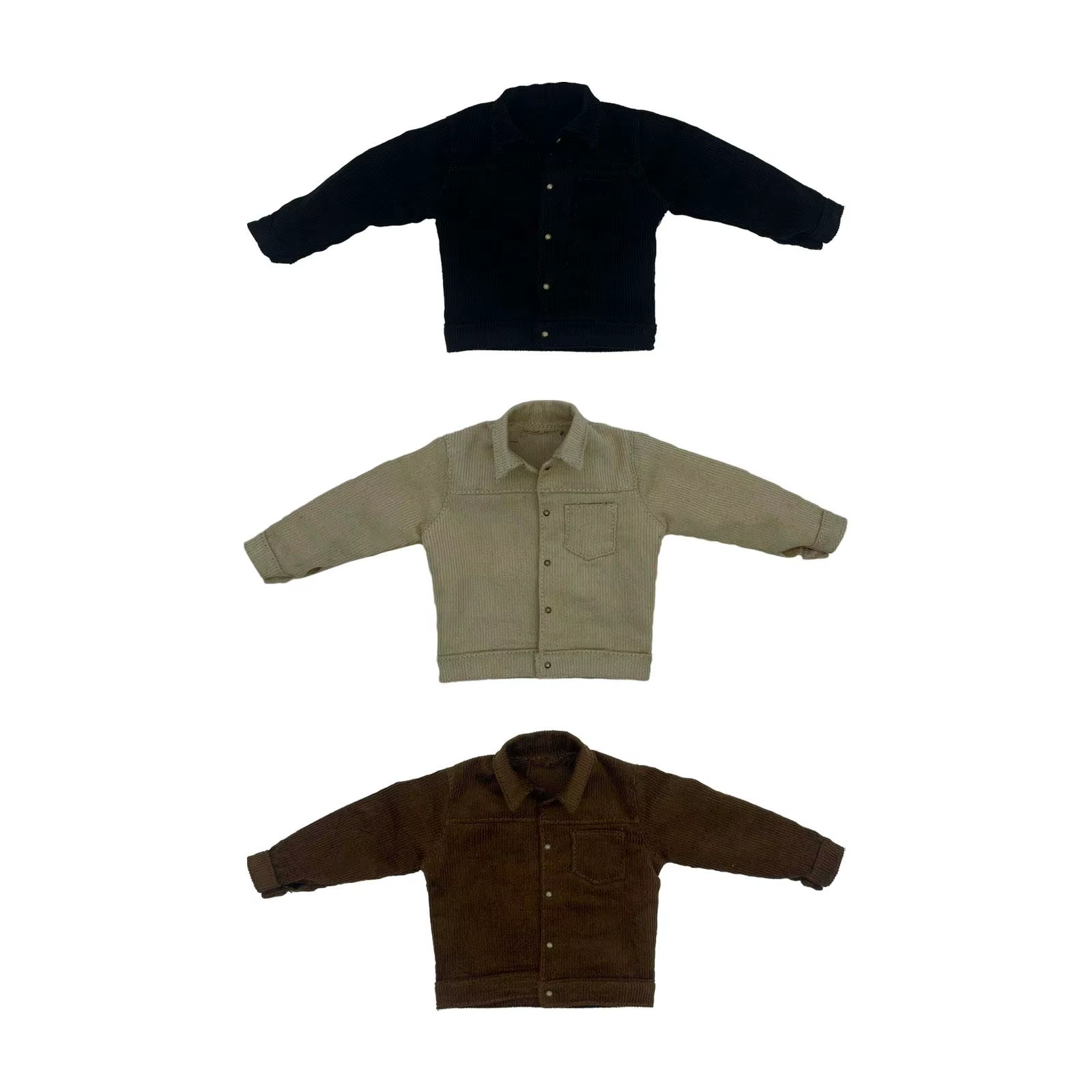 Ropa para muñeco masculino: traje chaqueta de tela en miniatura - imagen 4