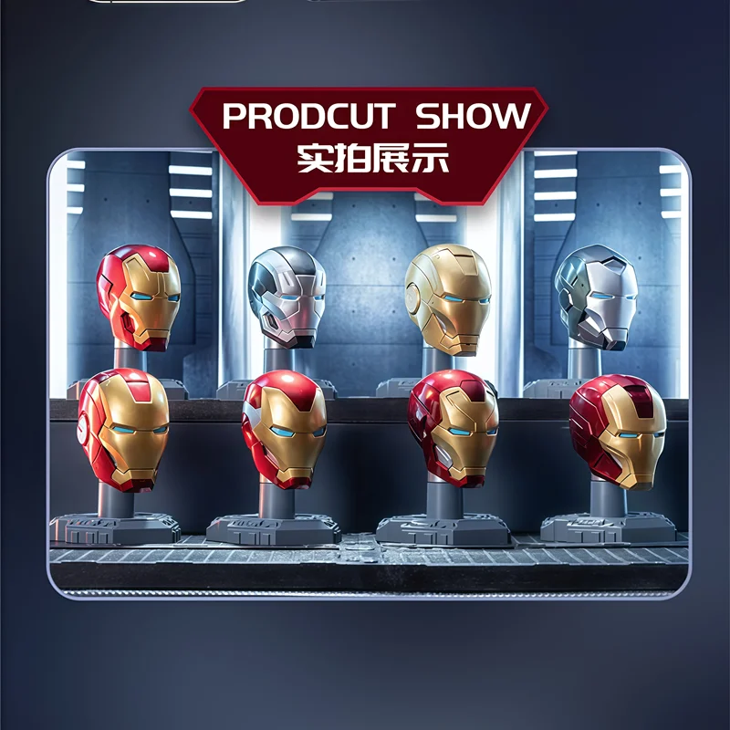 MORSTORM Casco de Iron Man para montar Tony Stark, juguete - imagen 5
