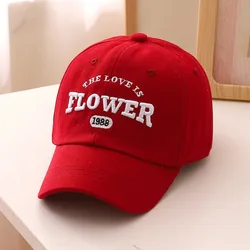 Gorra de béisbol bordada floral ajustable unisex primavera otoño