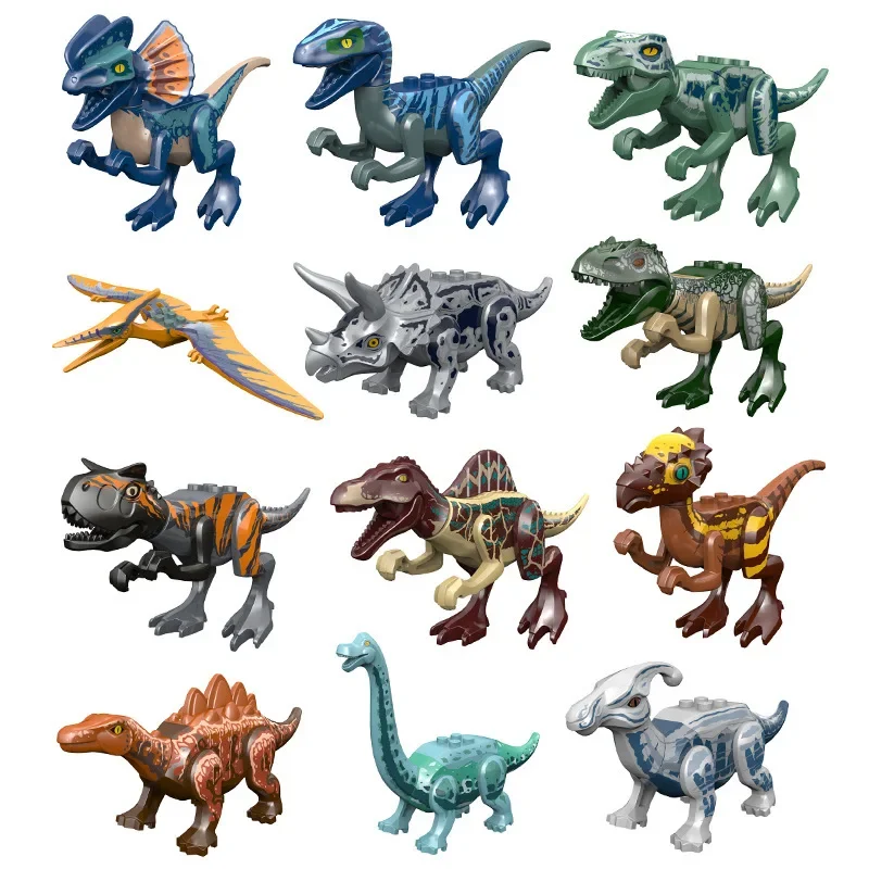 Figuras de dinosaurios Tyrannosaurus para niños – Set Jurassic construcción - imagen 4