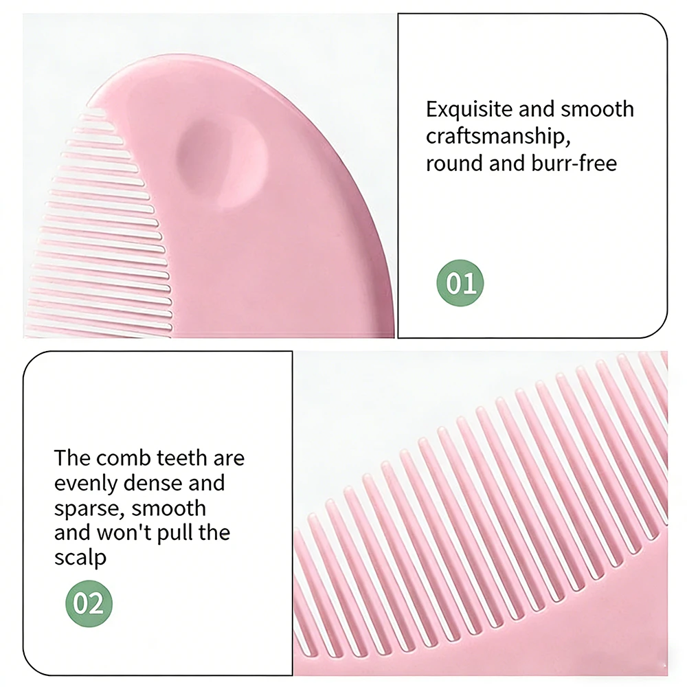 Peine para bebé con cepillo suave, ideal baño y cuidado - imagen 3