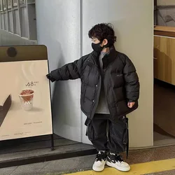 Chaqueta de invierno de algodón grueso para niños con cremallera