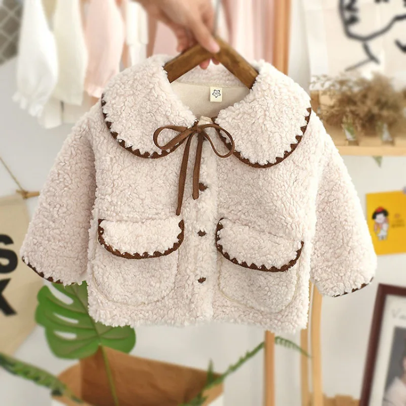 Abrigo de lana grueso para niñas – Parka cálida de invierno - imagen 3