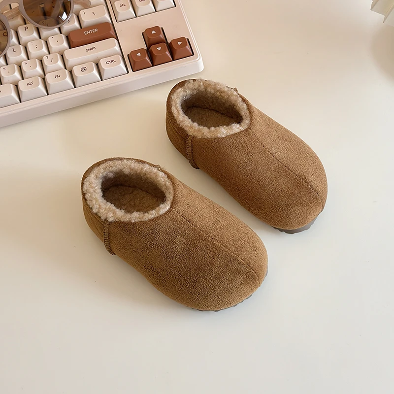 Botas de nieve con felpa para niños – Suela antideslizante