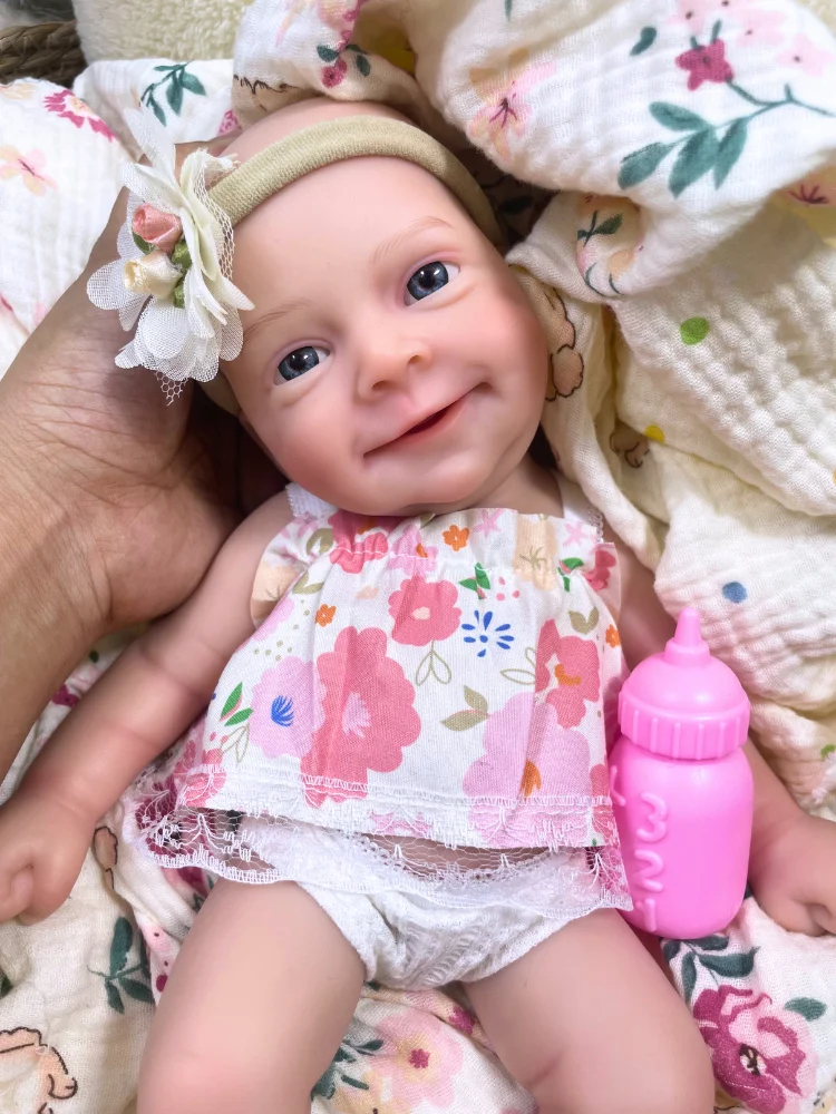 Muñeca reborn de silicona Sebastian, cuerpo lavable y lisa