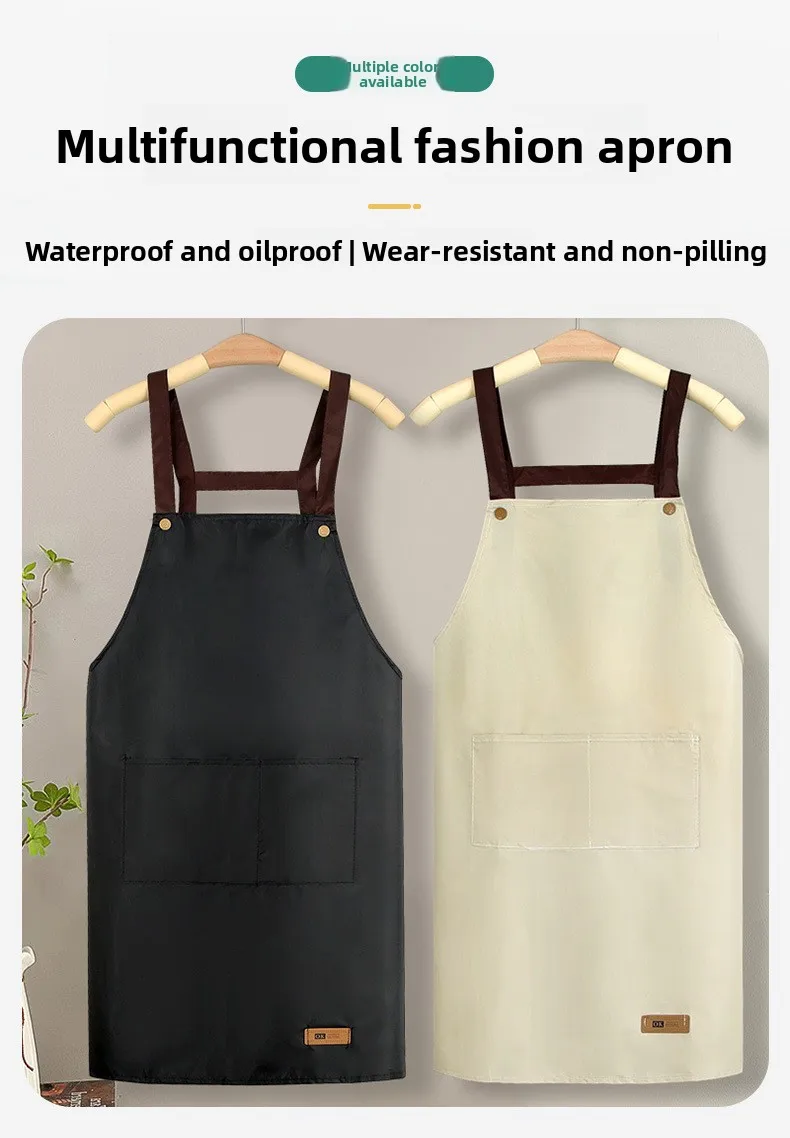 Delantal de tiras en cocina