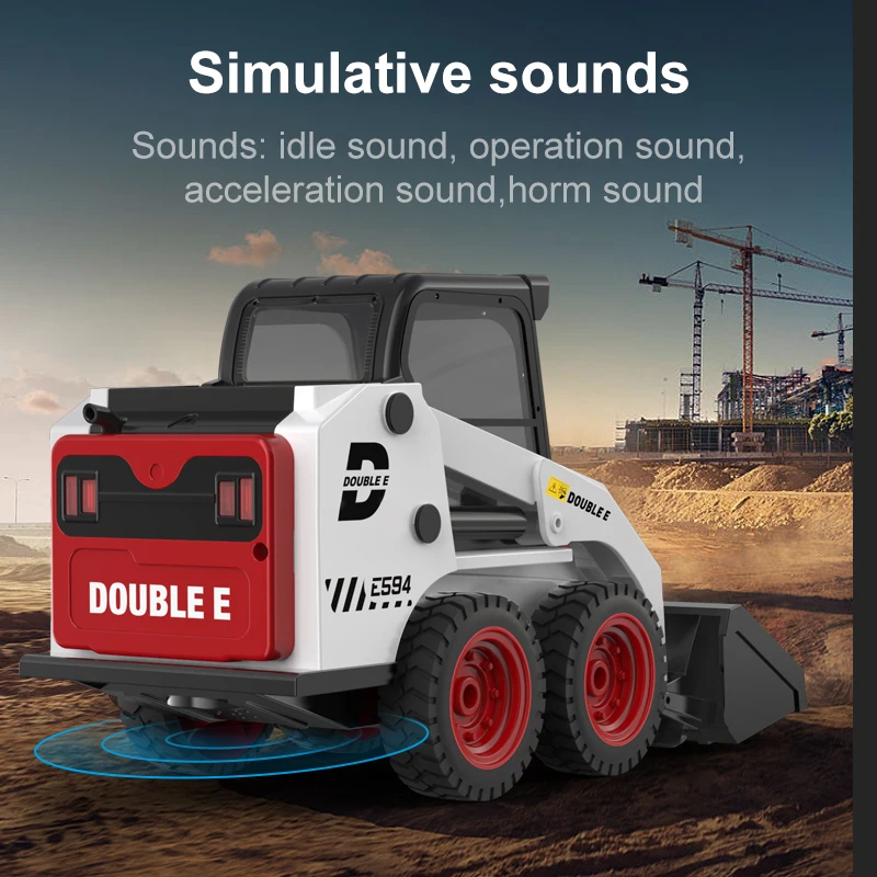 Doble E Excavadora RC para niños - Juguete remoto y confiable - imagen 5