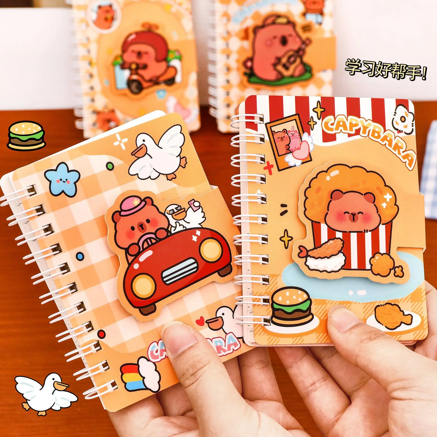 Cuaderno espiral con cierre y velcro de capibara - imagen 4