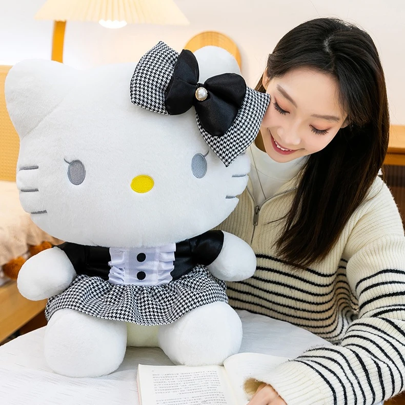 Peluche Hello Kitty pata de gallo suave para niños, kawaii - imagen 4