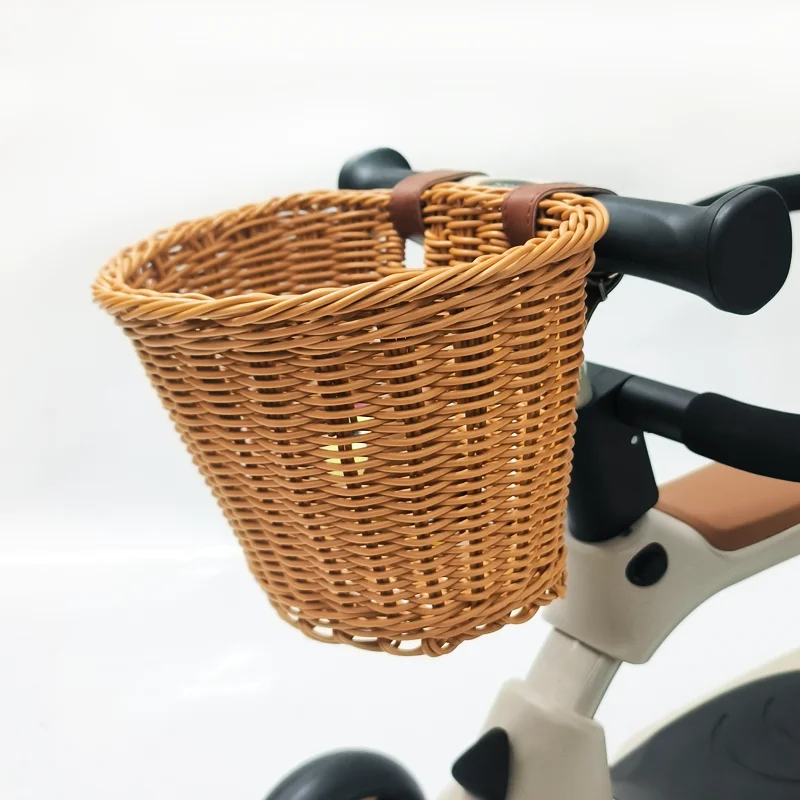 BEIE patinete infantil con barandilla, asiento acolchado, cesta y portavasos - imagen 4