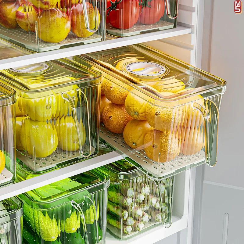 Caja transparente sellada para nevera, organización de alimentos - imagen 4