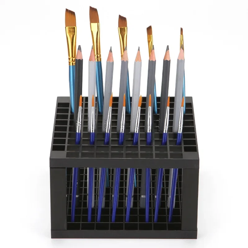Organizador portátil de pinceles de acuarela con agujeros – Estuche artístico - imagen 5