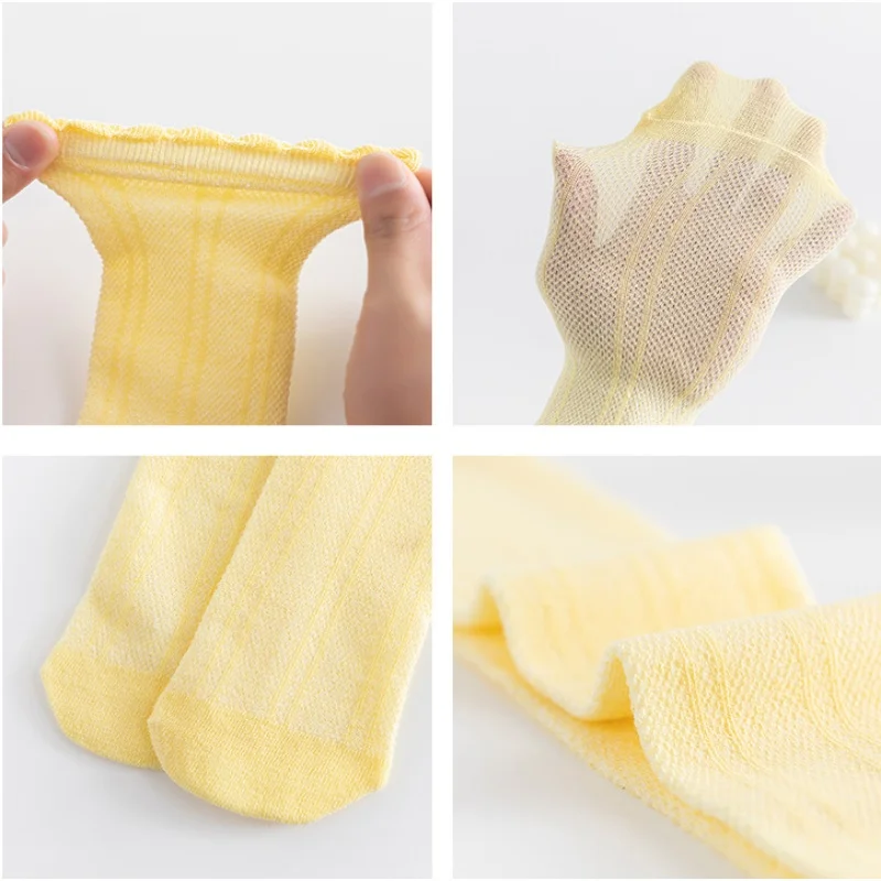Calcetines altos finos de malla para bebé de verano - imagen 5