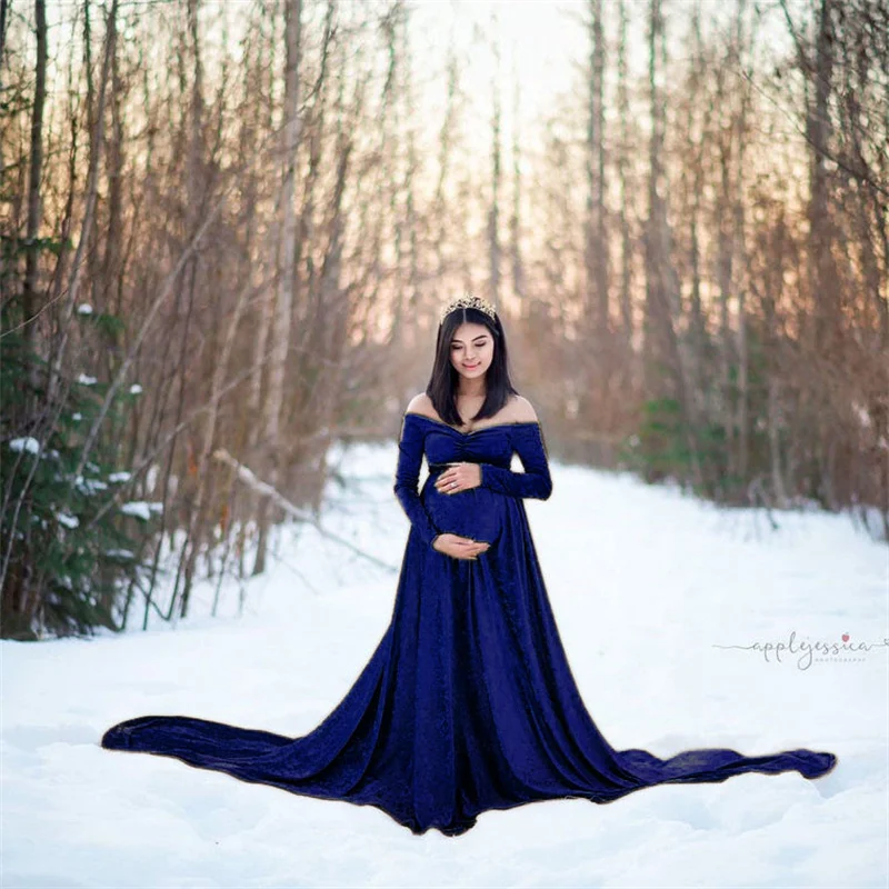 Vestido de maternidad tipo sastre de manga larga - imagen 3