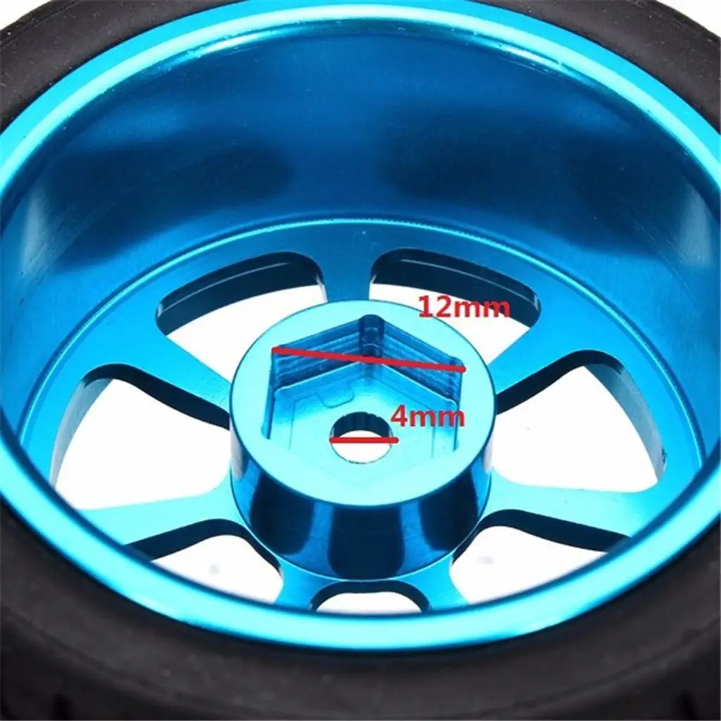 Neumáticos para coche RC de goma con llantas de metal Wltoys - imagen 5