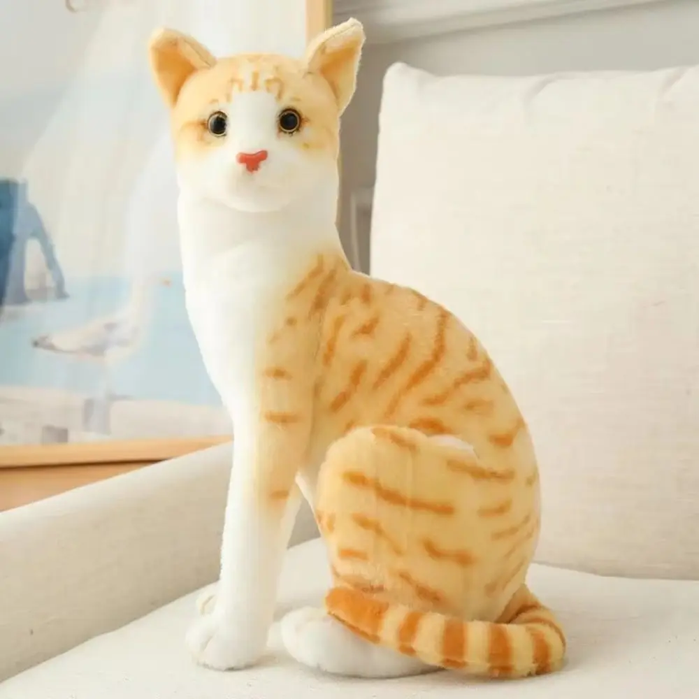 Peluche de gato siames ojos grandes suave y tierno almohada - imagen 2