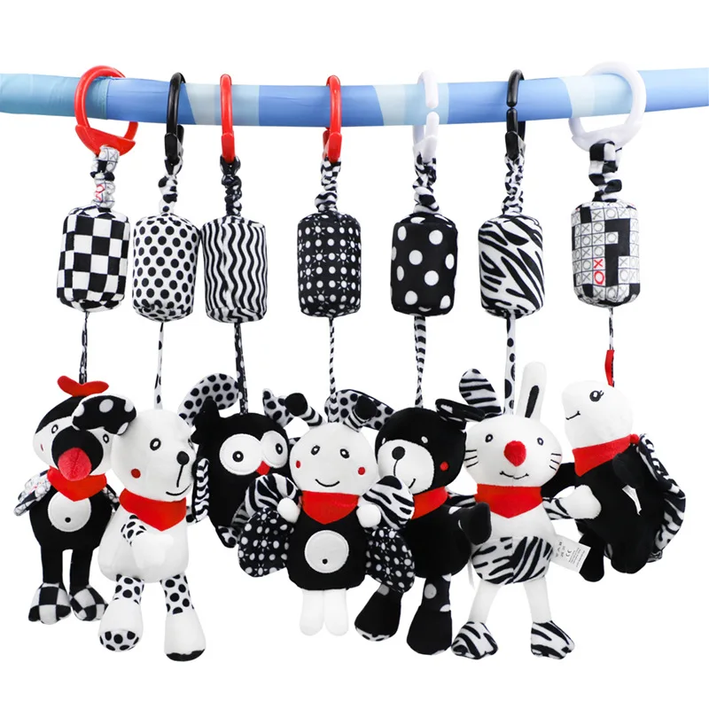 Sonajero suave para bebé con peluche de cochecito - imagen 2