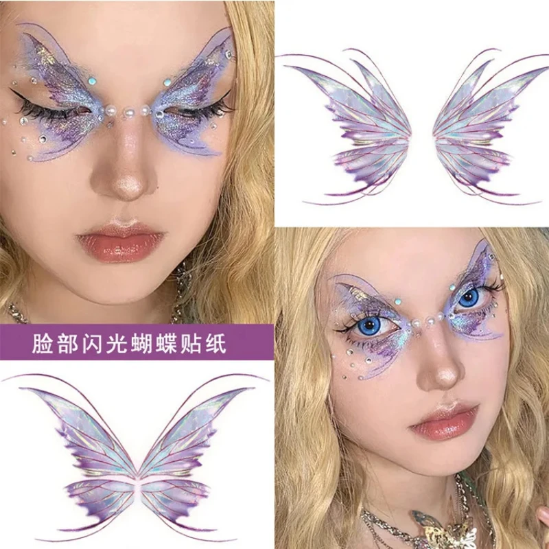 Canthus Tatuajes temporales alas de mariposa impermeables para niños - imagen 4