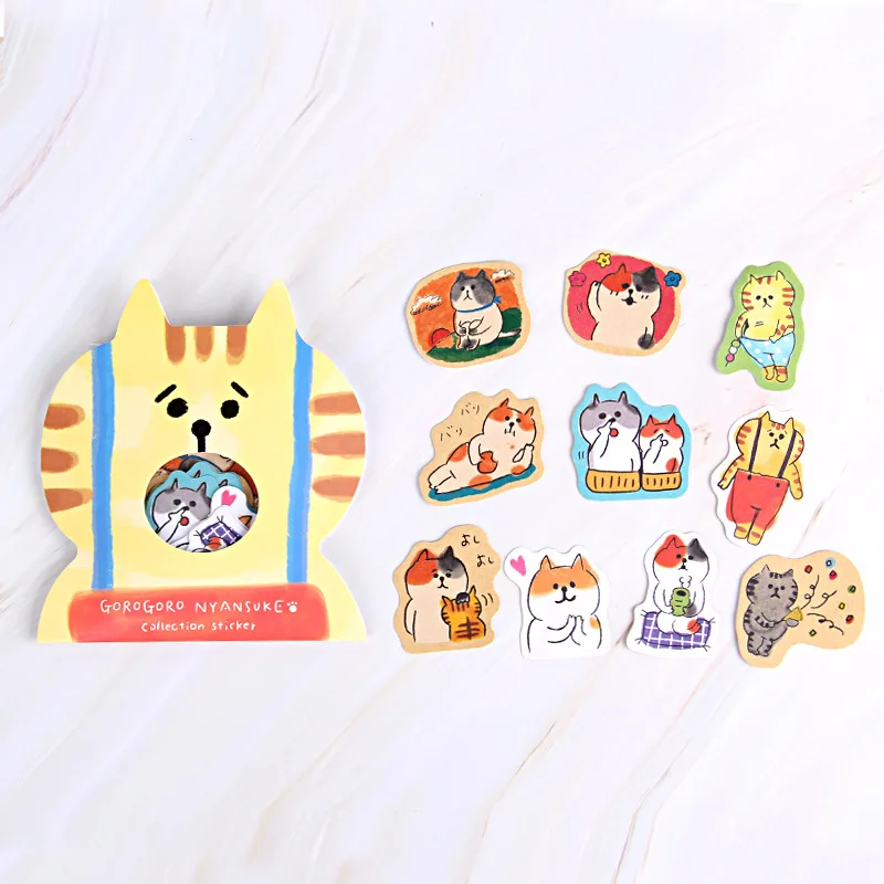 Pegatinas de gato lindo para scrapbooking y álbum diario - imagen 4