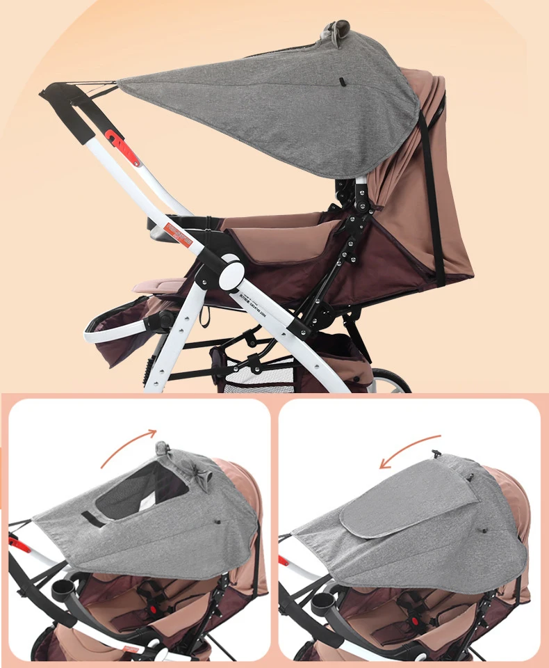 Toldo cochecito bebé protección UV y mosquitera
