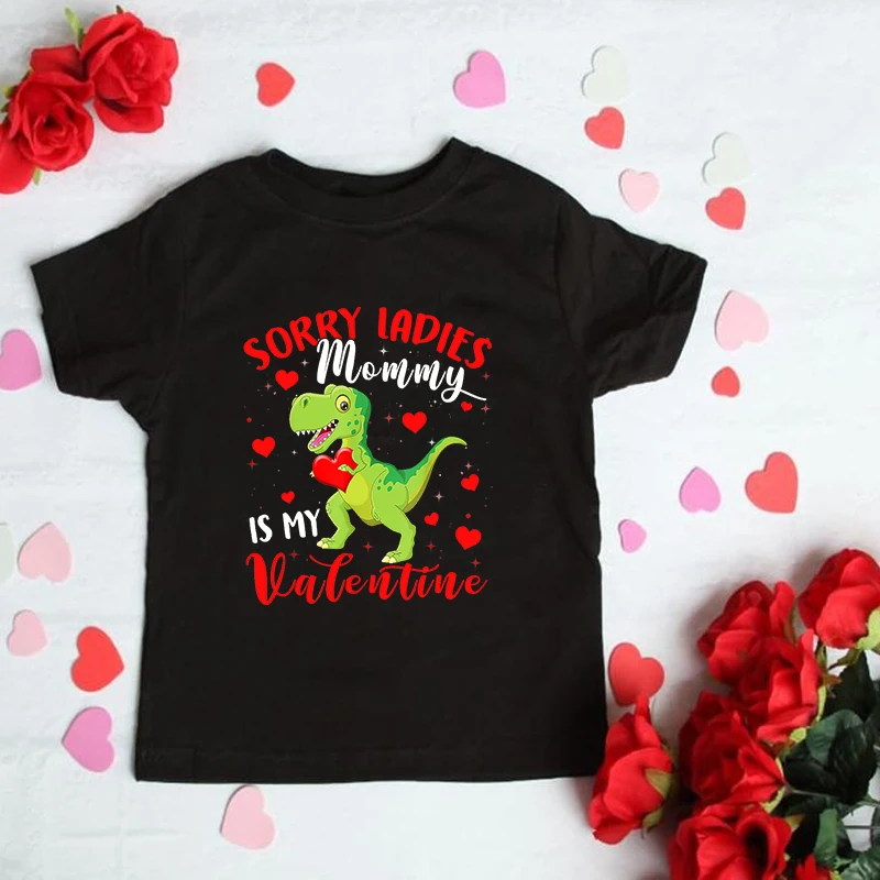 Camiseta San Valentín infantil de manga corta divertida para niños - imagen 4