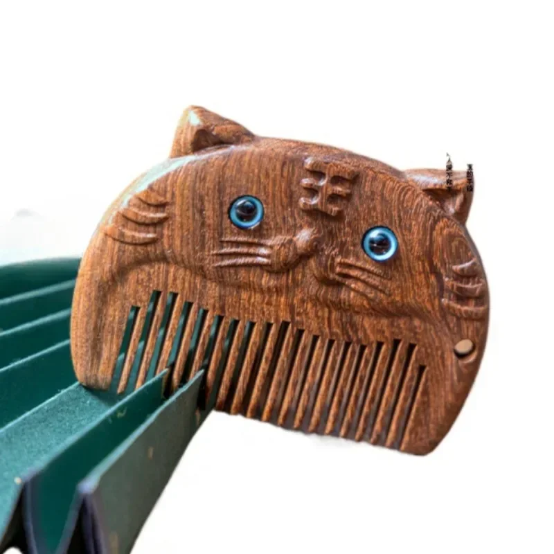 Peine de madera para niños con diseños de animales - imagen 4