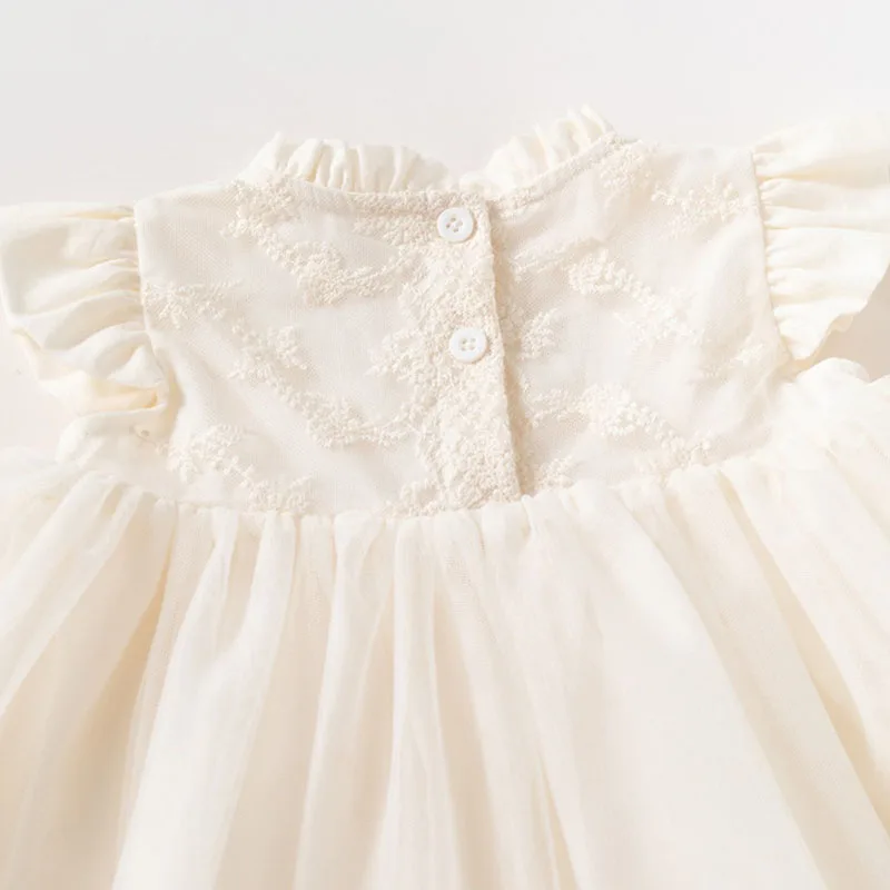 Vestido de verano sin mangas para bebé niña – Princesa en malla - imagen 3