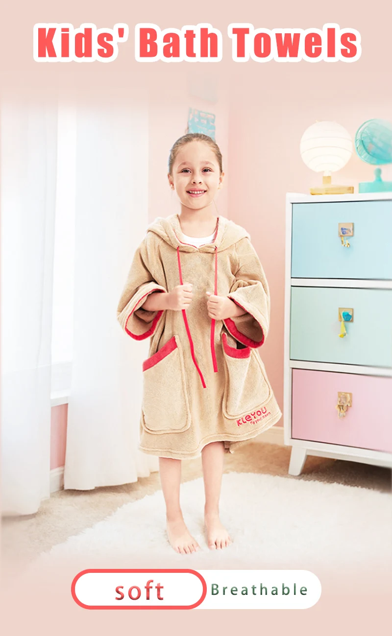 Poncho con capucha para niños