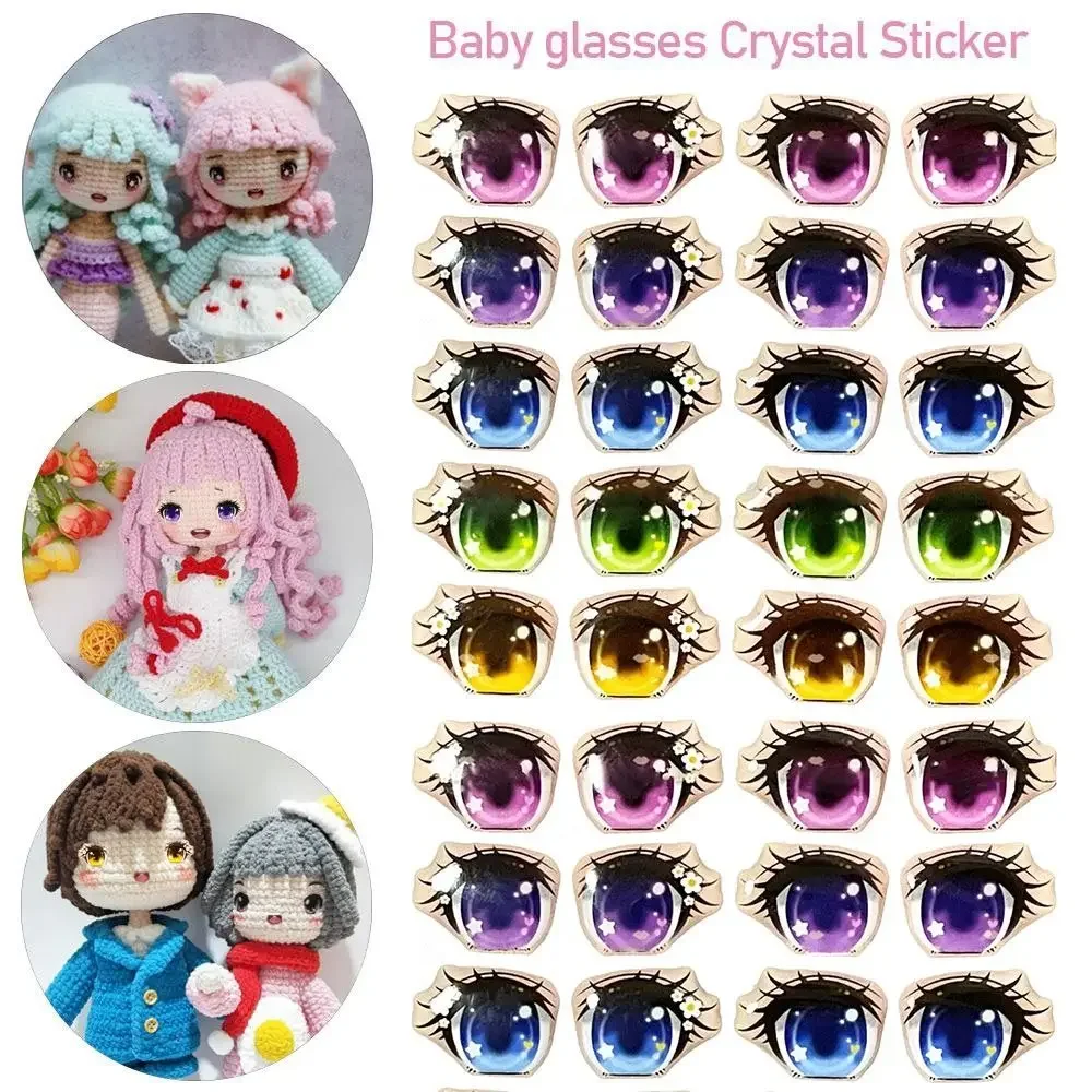 Pegatinas de ojos decorativas para manualidades anime – Set adhesivos de 8 a 15mm - imagen 4
