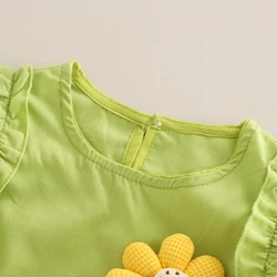Conjunto infantil de verano con chaleco sin mangas y pantalón corto
